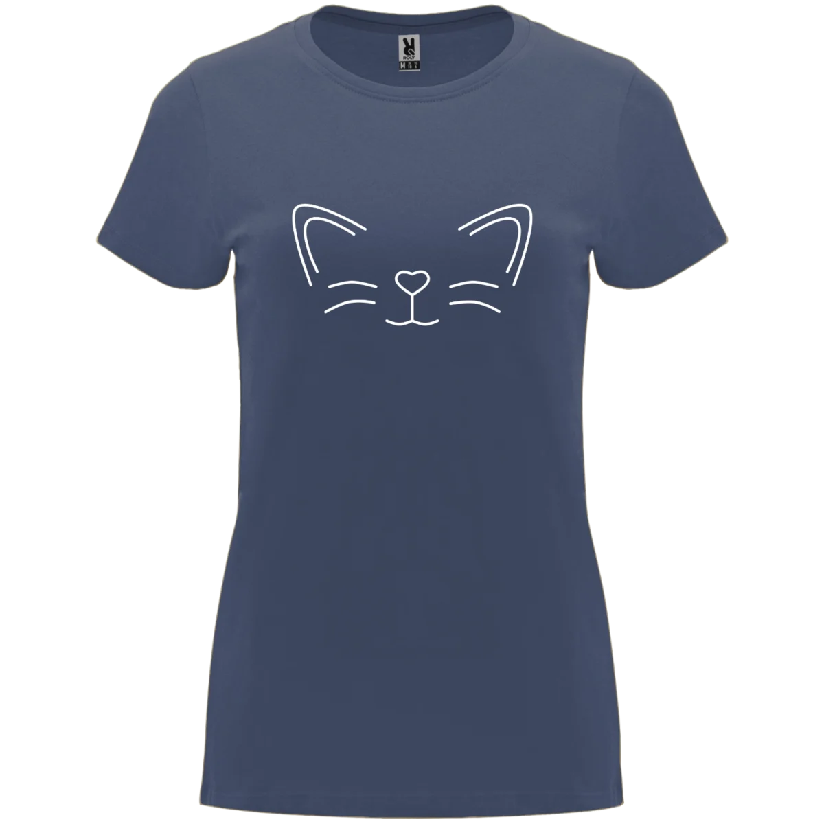 col miau caragato azul denin mujer delantera