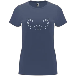 col miau caragato azul denin mujer delantera